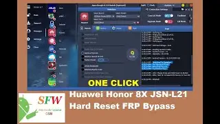 Honor 8X JSN-L21 Hard Reset FRP Bypass Aqua Tool