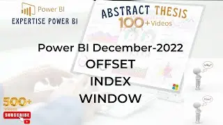 Power BI Quick Look at Dax Function Offset, Window, Index- AT 123