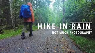 hike in the rain  Not much photography