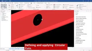 Defining and applying  Circular Cuts | COMOSYS