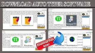 How to Download and Use Auto typer software on Company given Private Notepads[.wrt, .px, .rtx, .dxt]