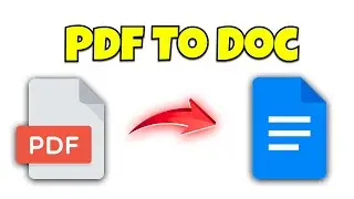 How to Convert PDF to Doc -STEP BY STEP
