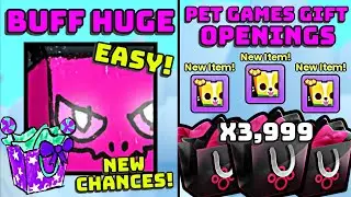 😱 HUGE DOODLE AGONY BUFF + OPENING 3,999 PET GAMES GIFTS IN PET SIMULATOR 99
