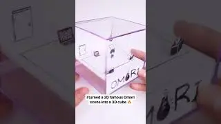How to turn a famous 2D Omori scene into a 3D cube