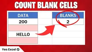 Count Blank Cells in Excel