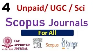 SCI, UGC and Scopus Journals | Fast Publication Journal | Multidisciplinary Journal