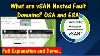 What are vSAN Nested Fault Domains.  For vSAN OSA and vSAN ESA. The Complete Guide