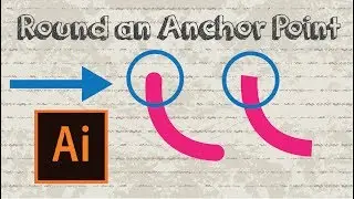 How to round an anchor point / line in Adobe Illustrator