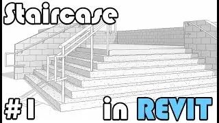 how to create staircase in Revit. #1 (Basic Level)