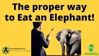 The proper way to eat an elephant 🍴🐘