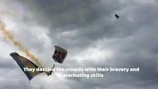 Tigers army parachute team drop in on air show