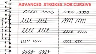 Pre writing strokes, basic strokes for cursive writing, pre writing skills, Handwriting strokes