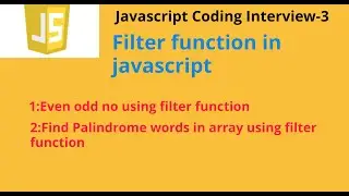 Filter function in javascript