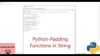 Python- Padding Functions in String
