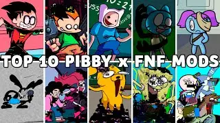 Top 10 Pibby x FNF Mods (VS Finn & Jake, Gumball, Steven, Spongebob, Robin) - Friday Night Funkin'