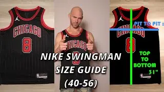 Nike Swingman NBA Jersey Size Guide - Live Measurements (Size 40-56)