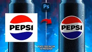 Place Logo in a Can in Photoshop | Realistic Logo Placement | Photoshop Tutorial