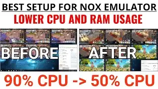 NOX best setup to lower CPU AND RAM USAGE + other tricks to use for multi-instance