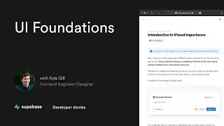 Supabase Developer Stories: UI Foundations