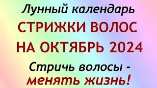 Лунный календарь СТРИЖКИ волос на октябрь 2024. Благоприятные и неблагоприятные дни.