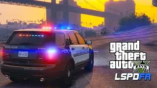 GTA 5 Mod LSPDFR - Trouble at the train station - NON ELS Patrol