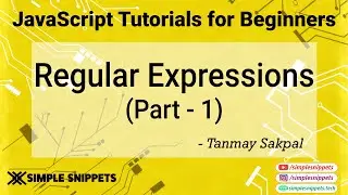 29 - Regular Expressions in JavaScript (Part - 1) | JavaScript Programming tutorials for Beginners