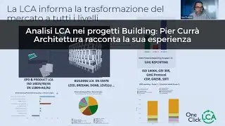 Webinar | Analisi LCA nei progetti Building: Pier Currà Architettura racconta la sua esperienza