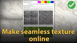 How to make seamless texture online