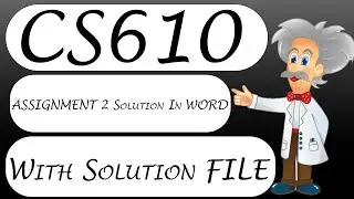 CS610 Assignment No 2 Solution 2022 With Solution File