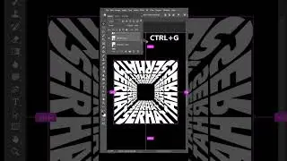 PERSPEKTİF YAZI EFEKTİ l Photoshop Dersleri #shorts
