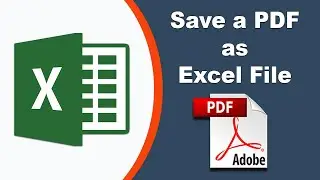 How to save a pdf as an excel file using Adobe Acrobat Pro DC