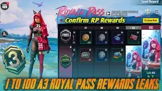A3 Royal Pass 1 to 100 RP Rewards PUBG/BGMI | New A3 Royal Pass Leaks | 1 to 100 RP Rewards Ace 3