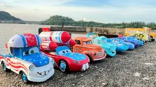 Looking For Lightning McQueen,Natalie Certain,Sally Carrera,Tow Mater,Jackson Storm,Wingo,Frank