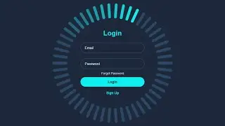 Create Login Page With Circular Loading Animation With HTML and CSS