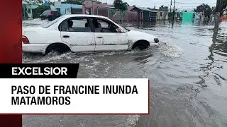 Paso de tormenta Francine trae lluvias a Tamaulipas