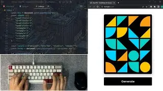 ASMR Programming - Geometric Art Generator - No Talking