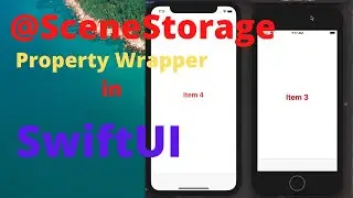 How to use @SceneStorage property wrapper in SwiftUI