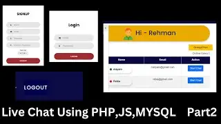 Signup Login Logout-  Chat Application using PHP with MySQL & JavaScript-2