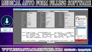 Form filling auto typer for Medical data entry work