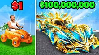 $1 To $100,000,000 CAR In GTA 5!