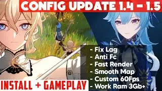 CONFIG ANTI LAG 1.4 - 1.5 GENSHIN IMPACT | 60FPS SMOOTH RAM 3GB+ ANDROID / IOS