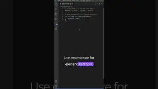Python ENUMERATE for Iteration 
