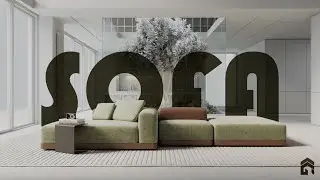 Sketchup Vray Interior Decoration "SOFA"