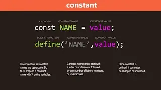 What is difference between DEFINE and CONST PHP | Difference between CONST and Define PHP