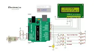 Digital Alarm Clock | Temperature & Time Setting  Features Using DS3232