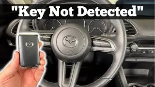 How to Start A 2019 - 2023 Mazda 3 With Dead Key Fob Battery Key Not Detected Remote Not Working