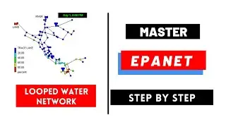 EPANET Tutorial | How to design a Looped Water Supply Network with EPANET Software