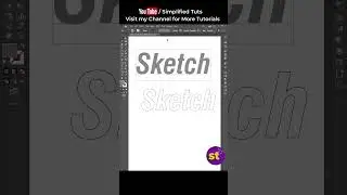 How to make Sketch Text Effect in Illustrator 