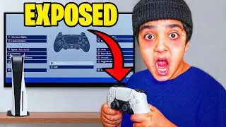 Exposing My Little Brothers PS5 Fortnite Controls (PLAYSTATION 5 DUALSENSE CONTROLLER!)