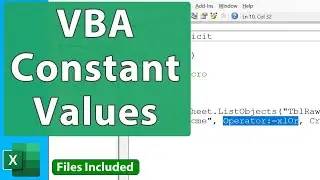 Get the Numeric Value for a Constant in VBA - VBA Quickie 9